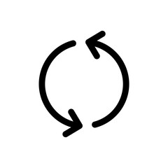 Arrow icon simple flat style outline illustration