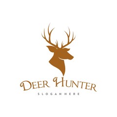 vintage deer logo illustration