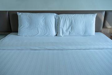 White Bed before sleeping.