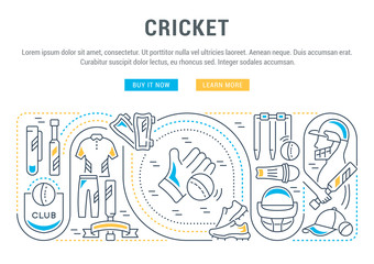 Vector Banner of the Cricket.