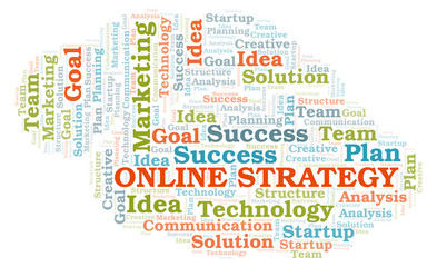 Online Strategy word cloud.