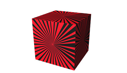 Fototapeta premium red gift box isolated on white background