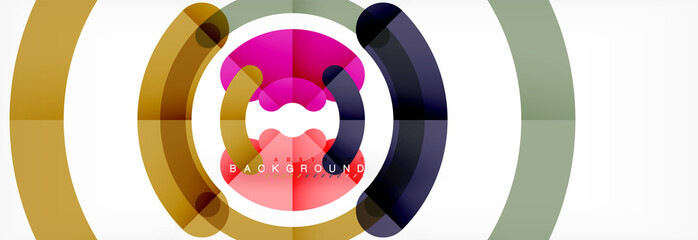 Fototapeta premium Circular lines design background
