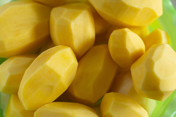 background peeled vegetables potatoes. healthy diet. vegetarian food