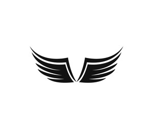 wing logo template vector icon illustration design 