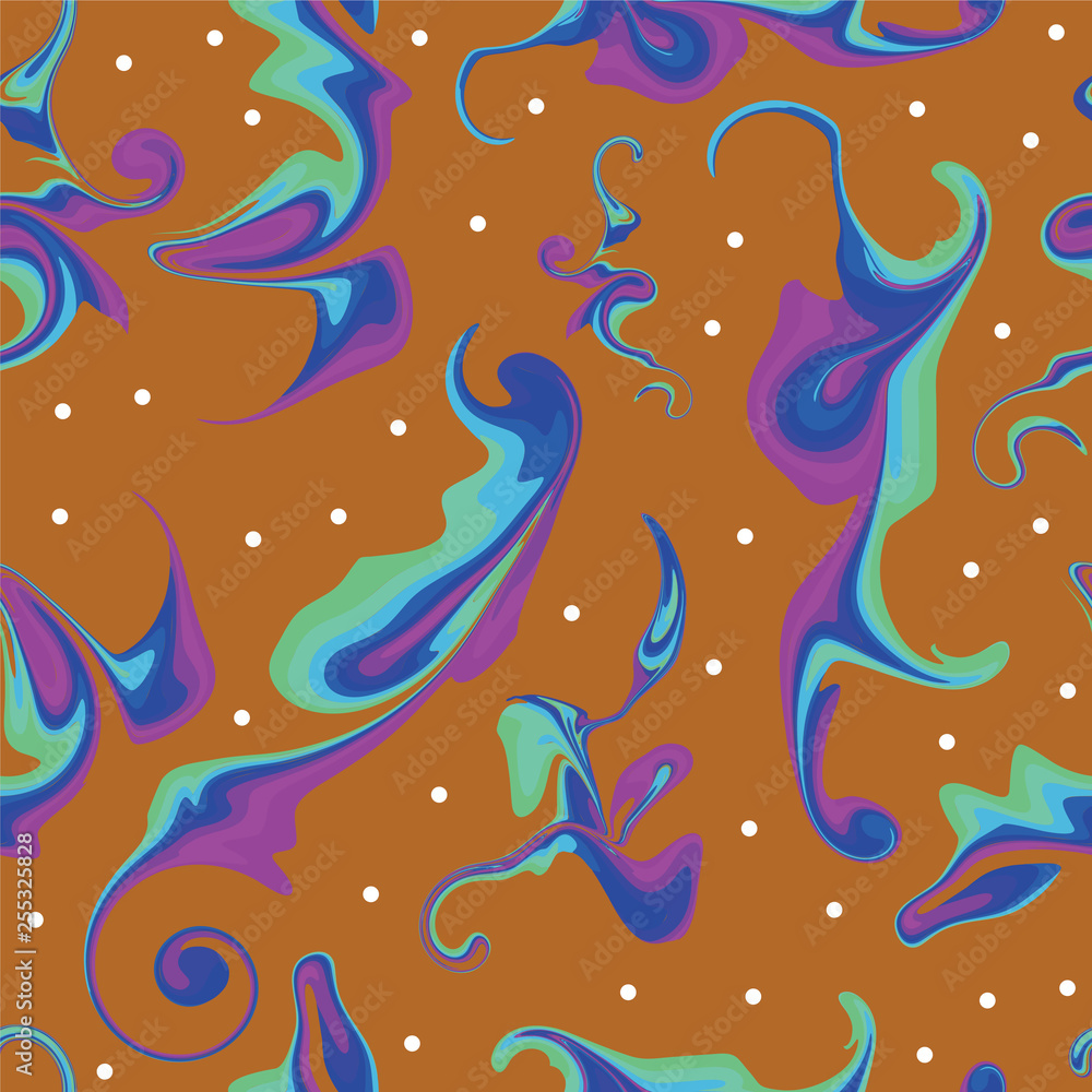 Aufkleber ink splash abstract seamless pattern vector illustration design background for fashion textile print