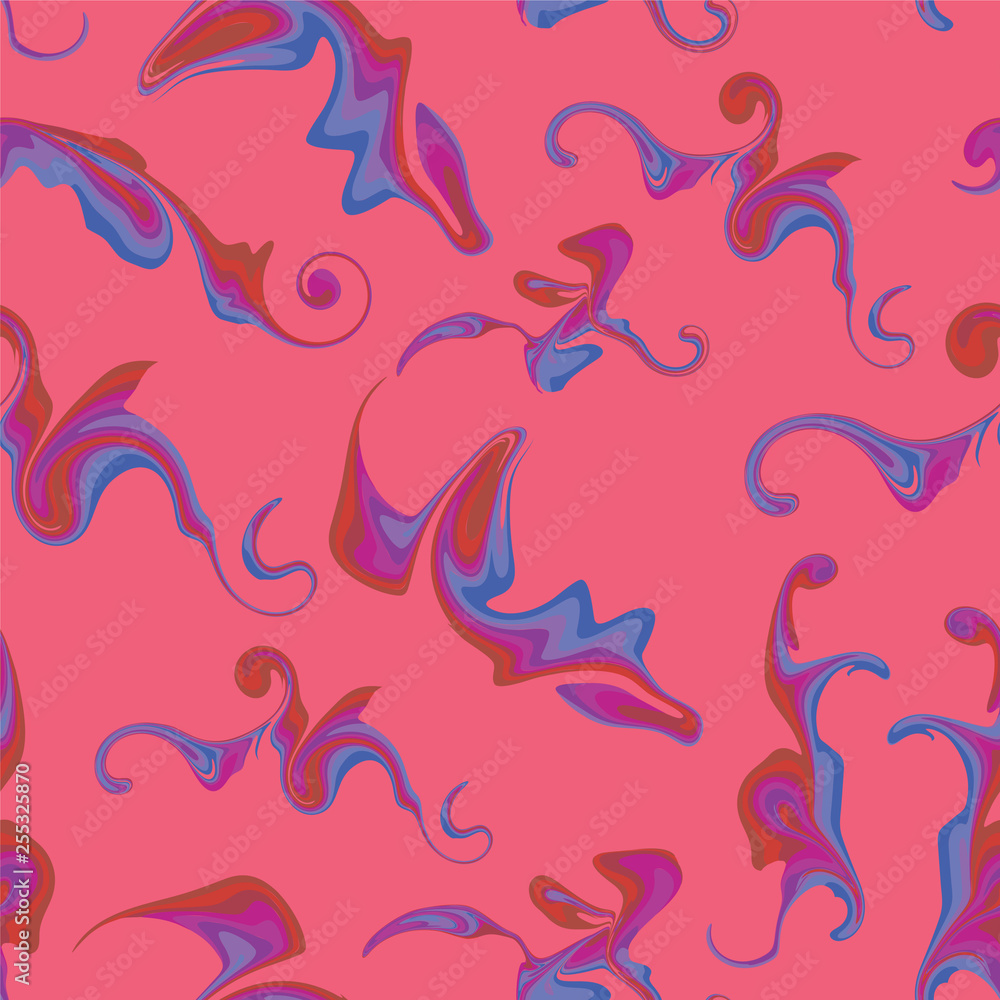 Poster ink splash abstract seamless pattern vector illustration design background with feminine colors