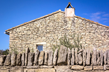 View on a part of the small French village Gordes in Provence