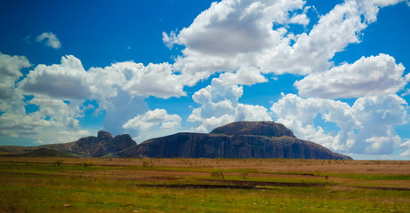 Obraz premium Landscape to Andringitra mountain range, Ihosy, Madagascar