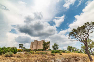 Castel del Monte, a 13th century fortress built by the emperor of the Holy Roman Empire, Frederick...