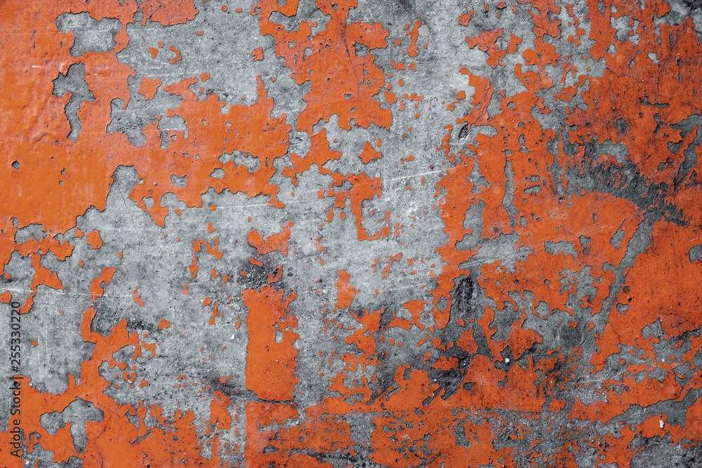 Canvas Prints grunge concrete wall red color for texture background