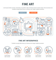 Vector Banner of the Fine Art.