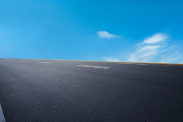 Road surface and sky cloud landscape..