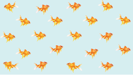 swimming goldfish
