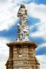 Pointe du Raz. Notre Dame des naufragés. Finistère. Bretagne