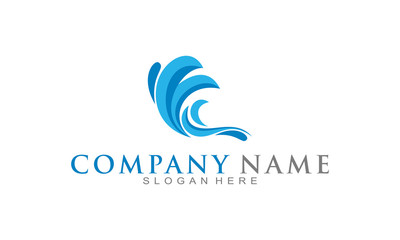Fototapeta premium Water vector logo