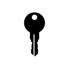 Key icon, logo isolated on white background