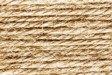 Brown linen rope pattern texture.