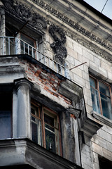 Old balcony in the city