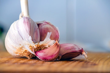 fresh natural garlic