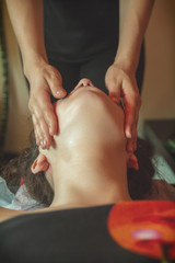 woman getting massage