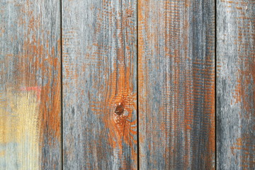 Weathered wood fence planks