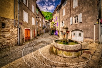 Village de Montpezat-sous-Bauzon, Ardèche - France