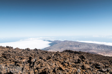 Landscape of Teide national park on Tenerife, Spain