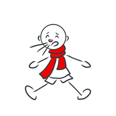 Niesen, Schnupfen, Krank