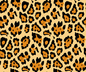 Fototapeta na wymiar Leopard pattern design, vector illustration background. Seamless pattern. 