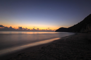 sunset on the beach