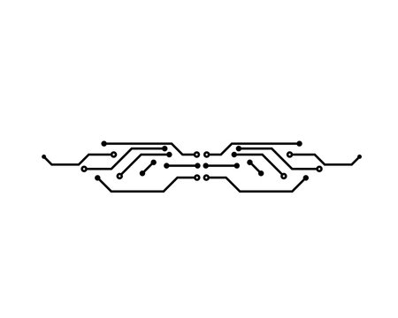 circuit board line concept design illustration