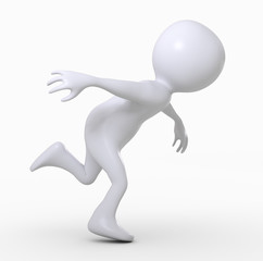 Obraz premium Rennende 3D Figur