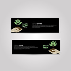 Colorful banner template for business