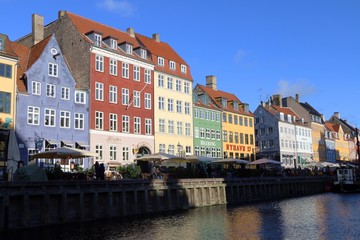 Fototapeta na wymiar Nyhavn in Copenhagen Denmark.