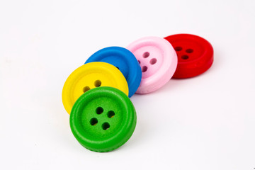 Sewing buttons background. Colorful sewing buttons texture