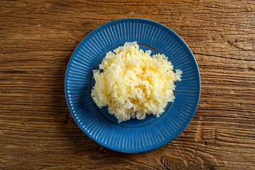 a fresh wet white fungus