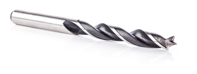 Drill bit isolated on white background