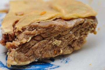 Healthy meat macro shoot. Healthy lunch. Barley meat, protein source