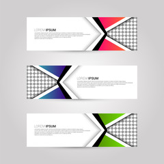 Colorful banner template for business