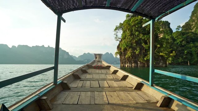 Afternoon boat ride in Cheow Lan