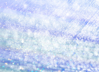   Background  of shining drops of water  on the turquoise  