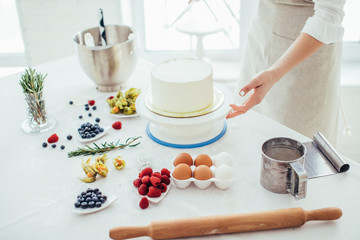 girl sharing with cake wisdom with people, close up cropped photo