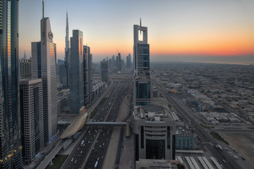 Fototapeta na wymiar Dubai Zhaid Road VAE