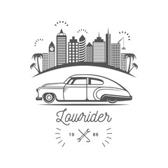Obraz premium Lowrider Club Logotype.