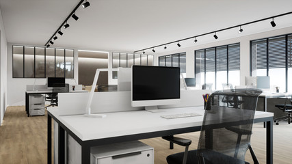 bureaux d'entreprise scène 3d 05