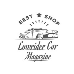 Lowrider Car Magazine Logotype.