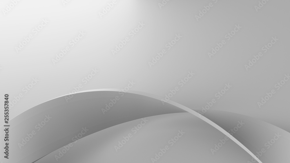Poster simple and elegant 3d render background with twisted shape. perfect for presentation background.