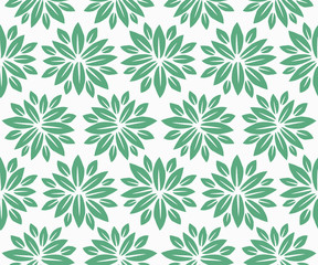 Leaves Pattern. Endless Background. Seamless