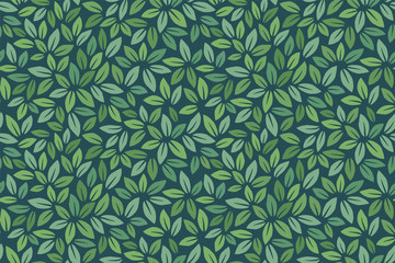 Leaves Pattern. Endless Background. Seamless - 255358067